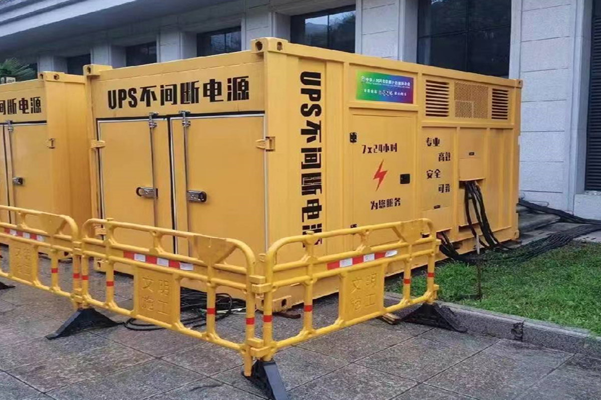 永昌发电机租赁施工现场
